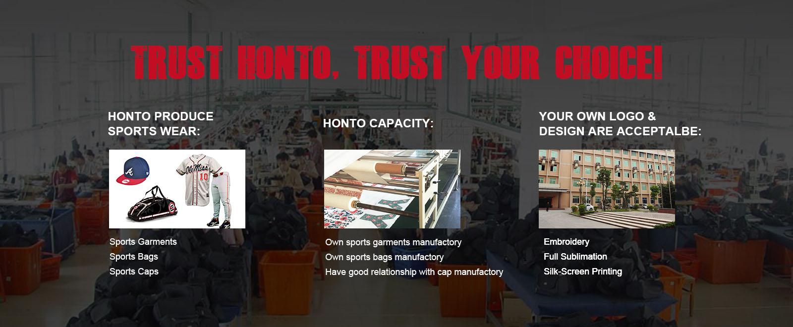 Fujian HONTO Sportswear co., Ltd.